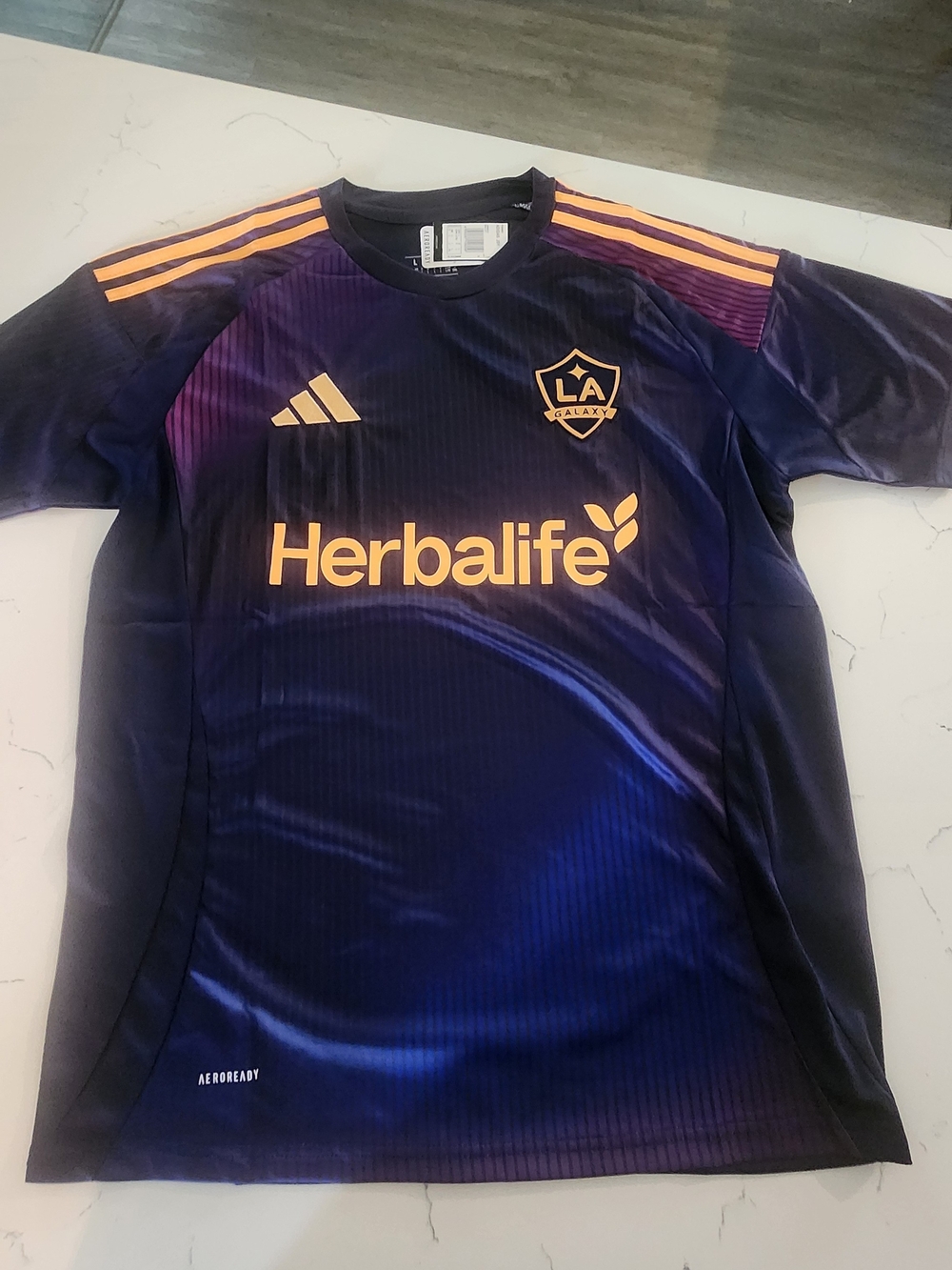 LA Galaxy Purple and Gold Soccer Jersey